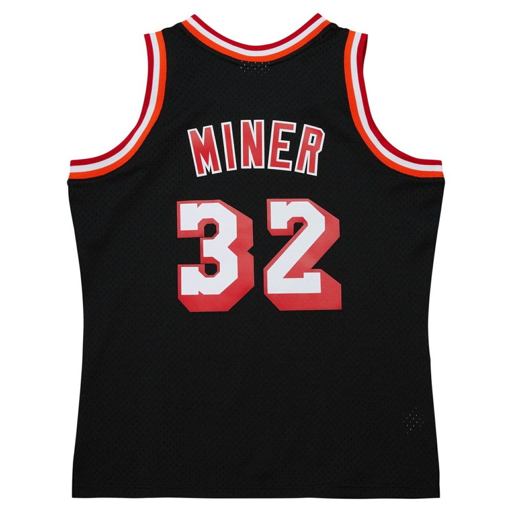 Harold Miner Miami Heat 1992/93 Hardwood Classics Swingman Throwback Jersey Black | Mitchell & Ness US