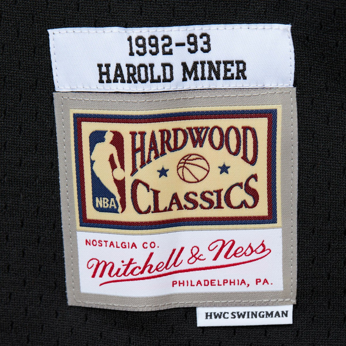 Harold Miner Miami Heat 1992/93 Hardwood Classics Swingman Throwback Jersey Black | Mitchell & Ness US