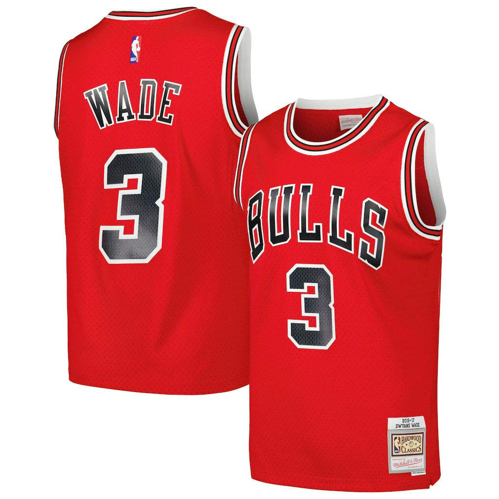 Dwyane Wade Chicago Bulls 2016/17 Hardwood Classics Swingman Jersey for sale Red | Mitchell & Ness