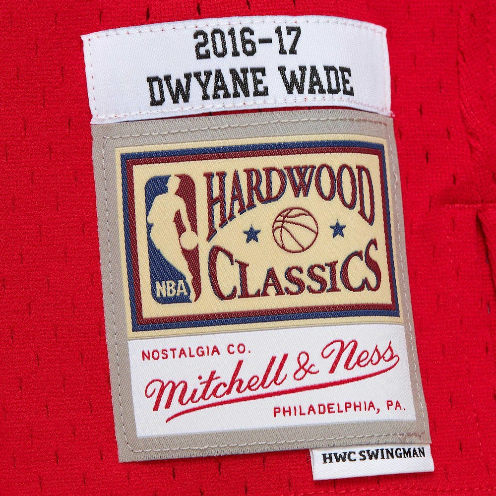 Dwyane Wade Chicago Bulls 2016/17 Hardwood Classics Swingman Jersey for sale Red | Mitchell & Ness