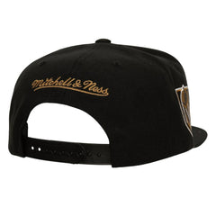 Vegas Golden Knights Mitchell & Ness Retro Script Colorblock Snapback Hat - Black - NHL 201141490