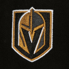 Vegas Golden Knights Mitchell & Ness Retro Script Colorblock Snapback Hat - Black - NHL 201141490