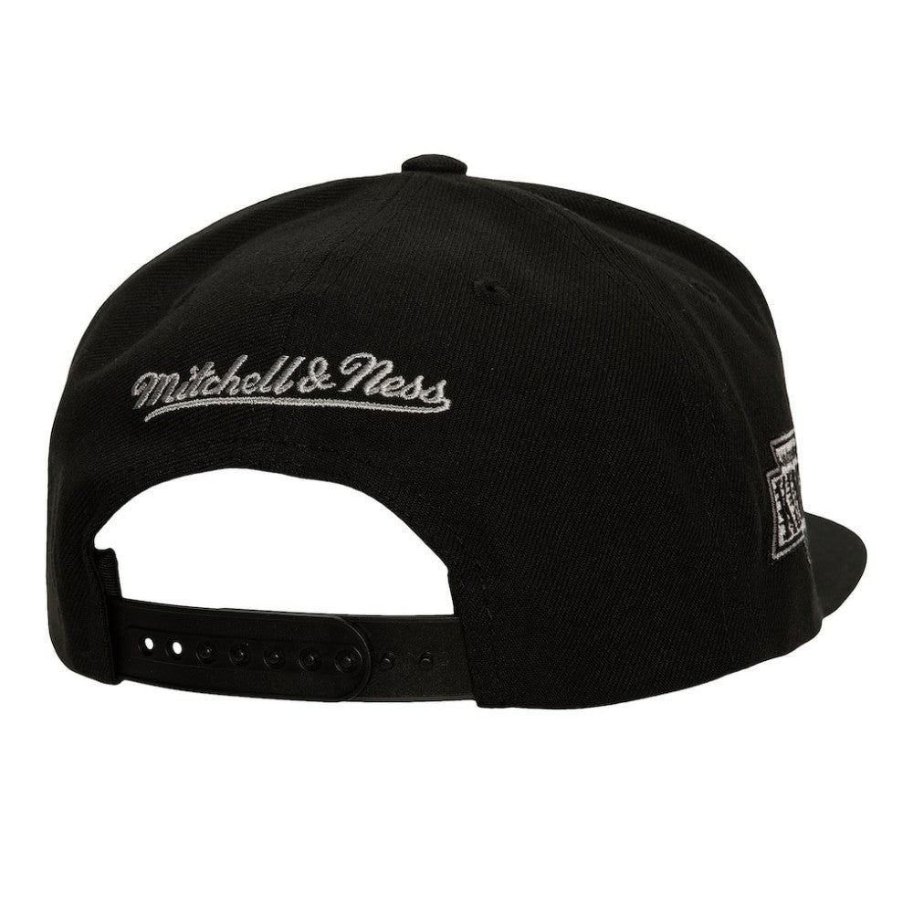 Los Angeles Kings Mitchell & Ness Retro Script Colorblock Snapback Hat - Black - NHL 201141494