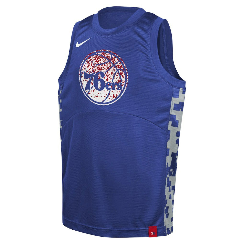 Philadelphia 76ers Youth Courtside Starting Five Team Jersey Royal | Nike Lifestyle