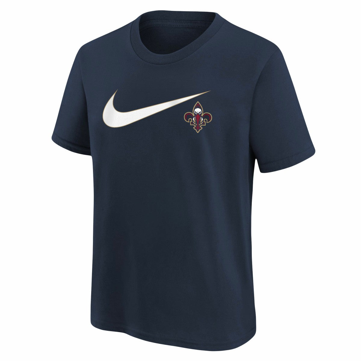 New Orleans Pelicans Youth Swoosh T-Shirt Navy | Nike Near Me