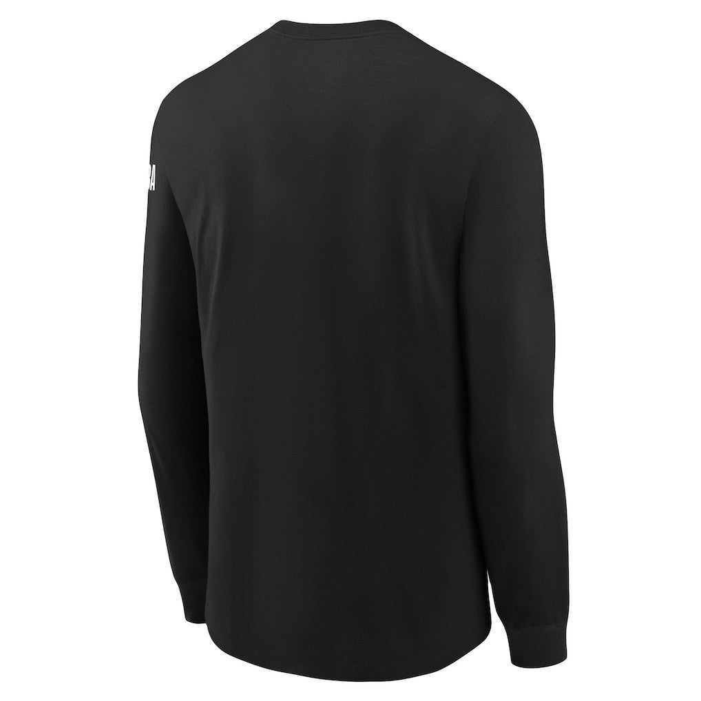 Brooklyn Nets Youth Swoosh Long Sleeve T-Shirt Black | Nike discount