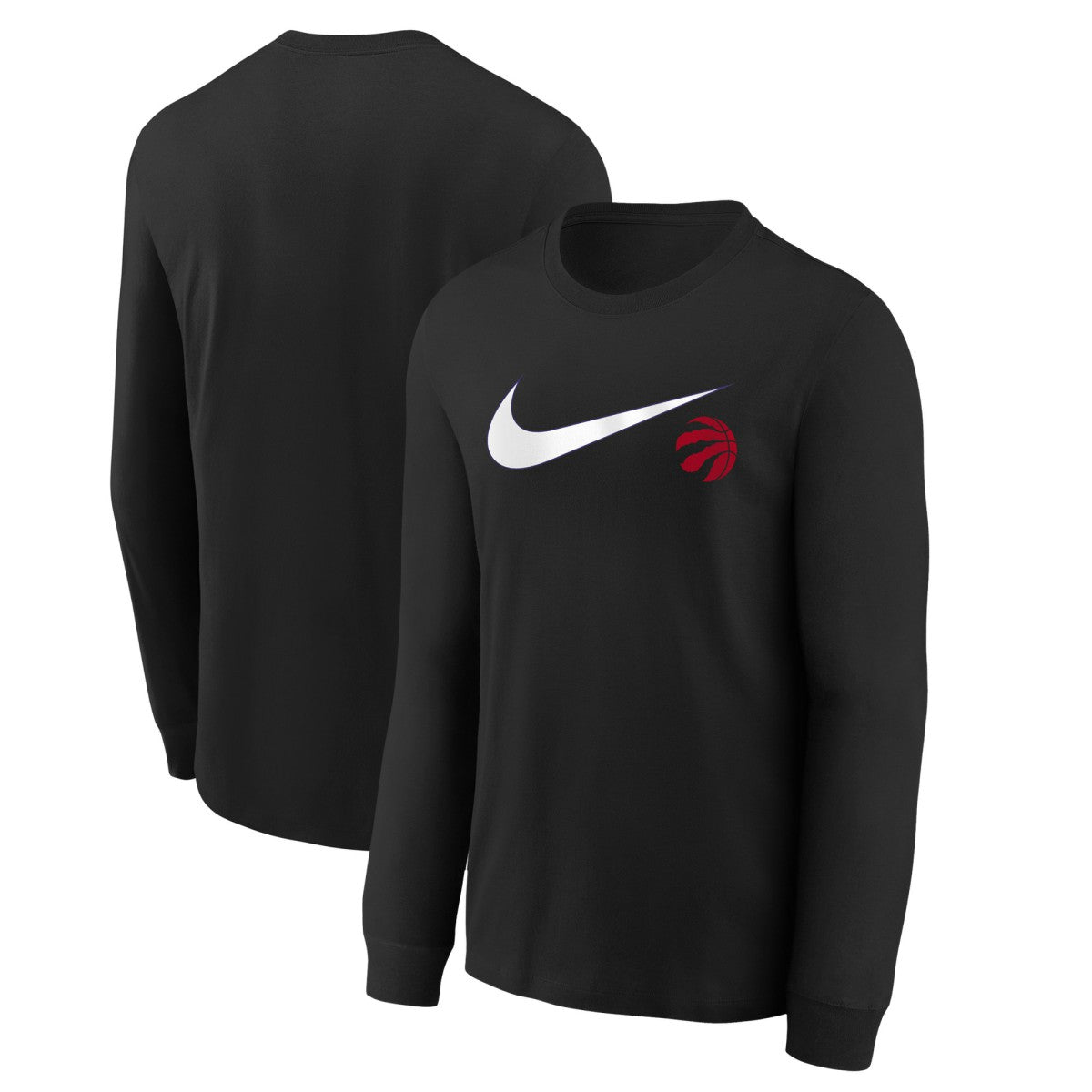 Toronto Raptors Youth Swoosh Long Sleeve T-Shirt Black | Nike outlet