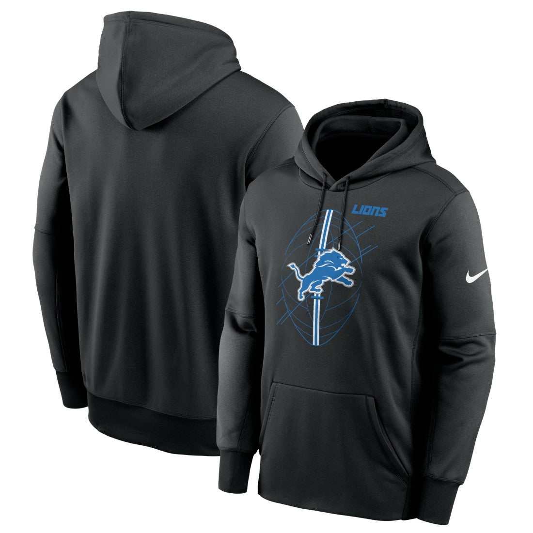 Nike Detroit Lions Team Performance Pullover Hoodie Black