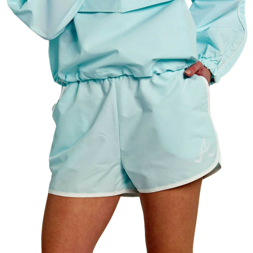 Atlanta Braves Lusso Women's Nina Shorts - Light Blue - MLB Sale