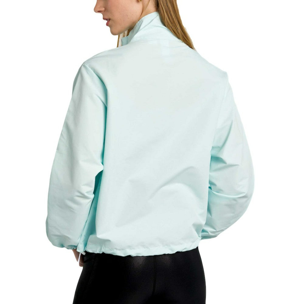 New York Yankees Lusso Women's Parker Half-Zip Jacket - Light Blue - MLB on Sale