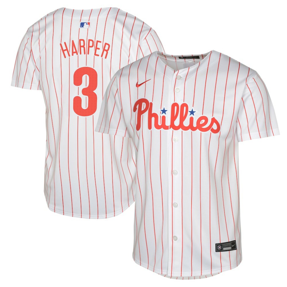 Bryce Harper Philadelphia Phillies Youth Limited Player Jersey - White - MLB Online