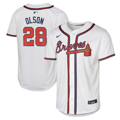 Matt Olson Atlanta Braves Nike Youth Home Limited Player Jersey - White - Nike Sale