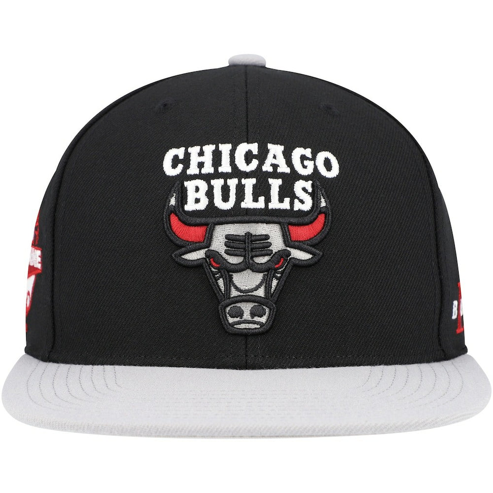 Chicago Bulls Core Snapback Hat Black/Gray | Mitchell & Ness