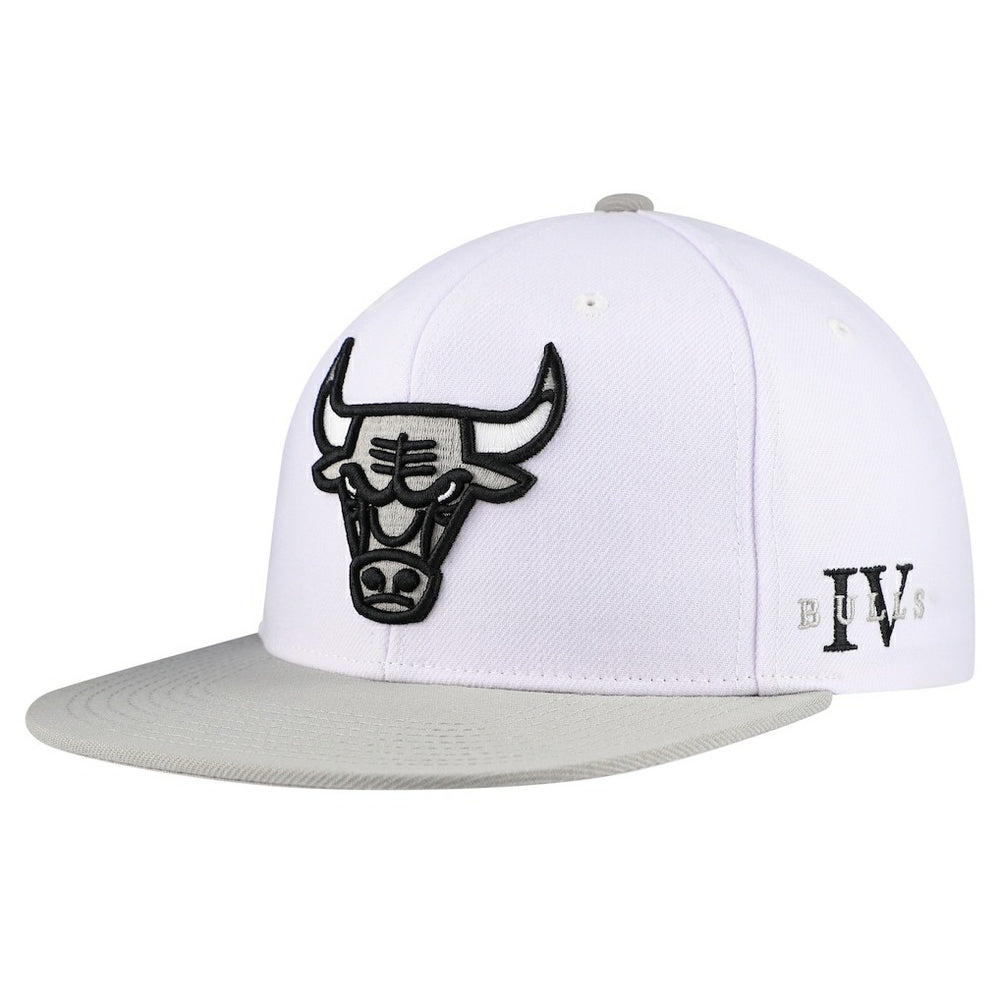 Chicago Bulls Core Snapback Hat White | Mitchell & Ness US