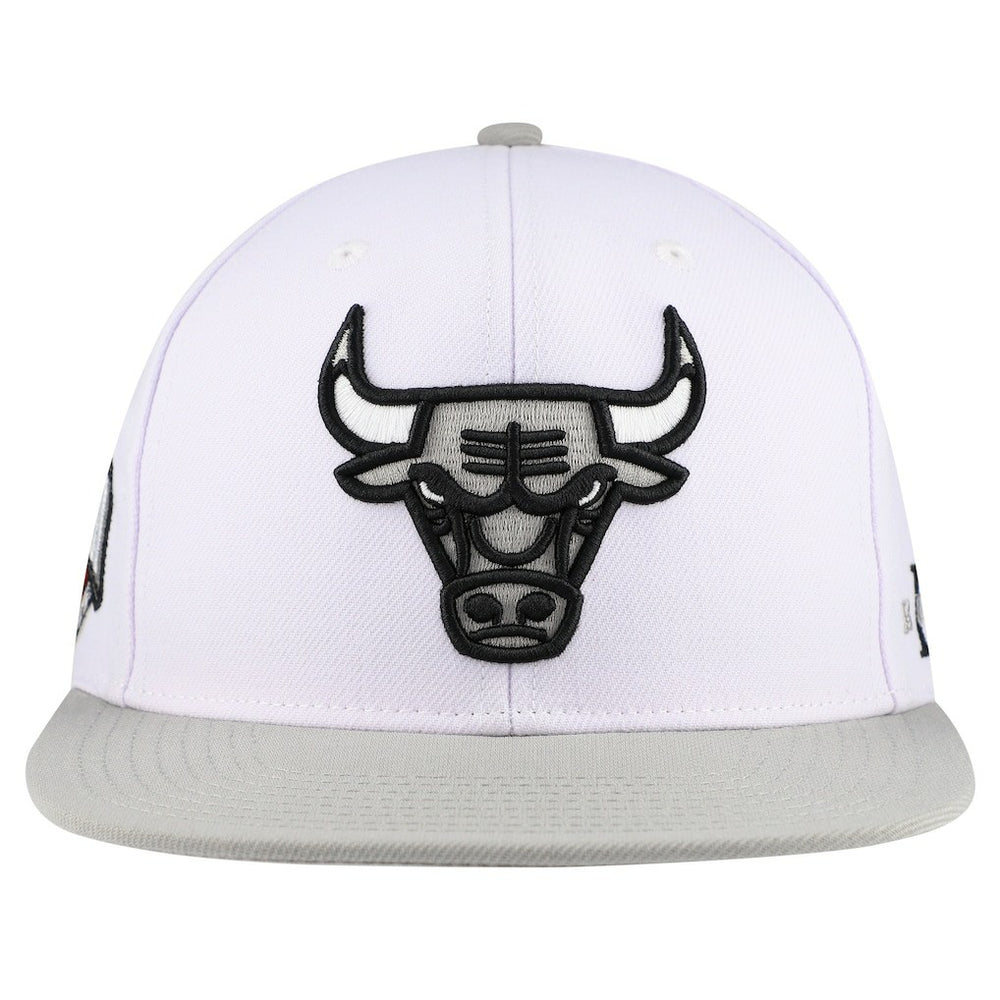 Chicago Bulls Core Snapback Hat White | Mitchell & Ness US
