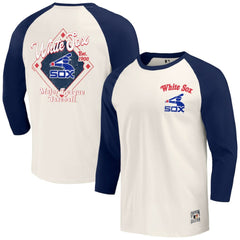 Chicago White Sox Darius Rucker Collection by Fanatics Cooperstown Collection Raglan 3/4-Sleeve T-Shirt - Navy/White - Fanatics on Sale