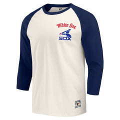 Chicago White Sox Darius Rucker Collection by Fanatics Cooperstown Collection Raglan 3/4-Sleeve T-Shirt - Navy/White - Fanatics on Sale