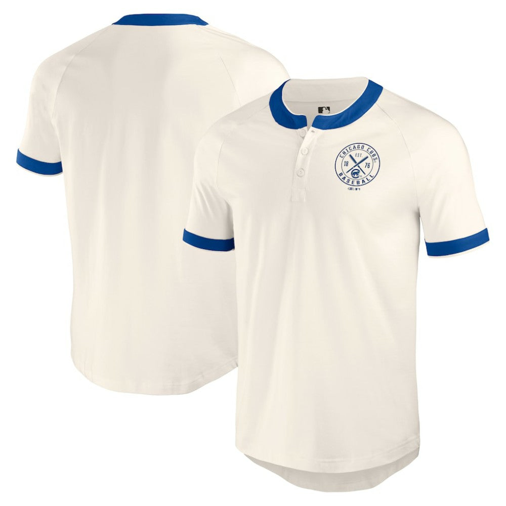 Chicago Cubs Darius Rucker Collection by Fanatics Henley Raglan T-Shirt - White - Fanatics Online