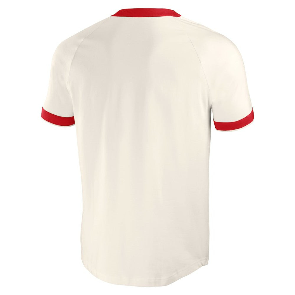 St. Louis Cardinals Darius Rucker Collection by Fanatics Henley Raglan T-Shirt - White - Fanatics on Sale