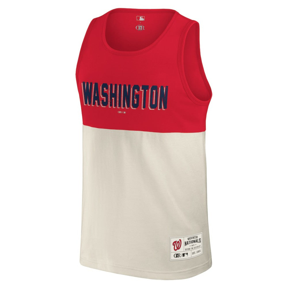 Washington Nationals Darius Rucker Collection by Fanatics Colorblock Tank Top - Red - Fanatics Discount