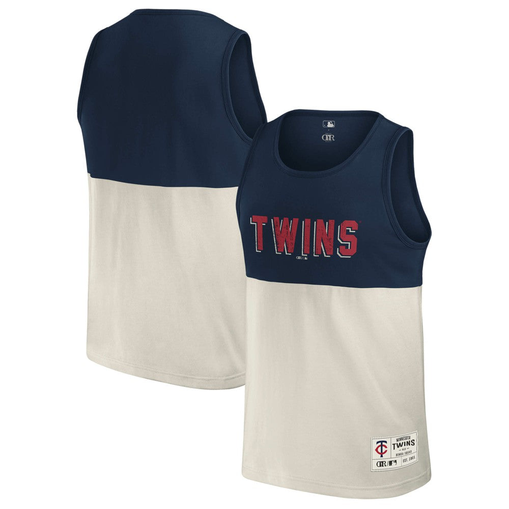 Minnesota Twins Darius Rucker Collection by Fanatics Colorblock Tank Top - Navy - Fanatics Sale