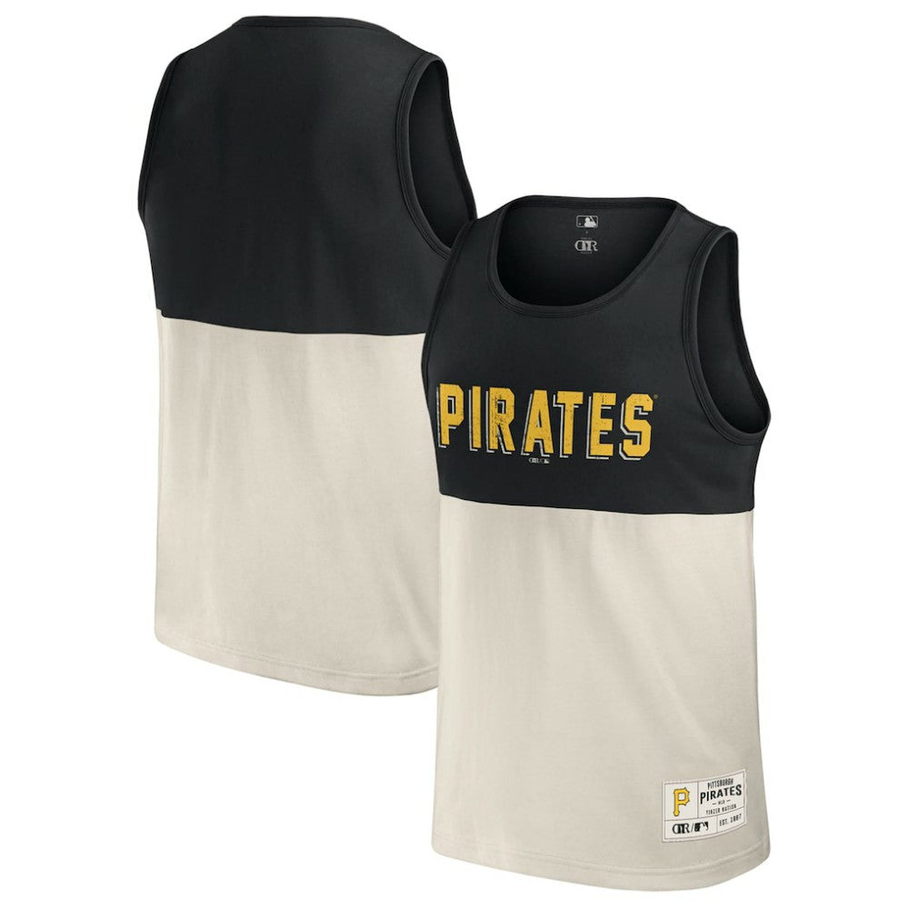 Pittsburgh Pirates Darius Rucker Collection by Fanatics Colorblock Tank Top - Black - Fanatics on Sale