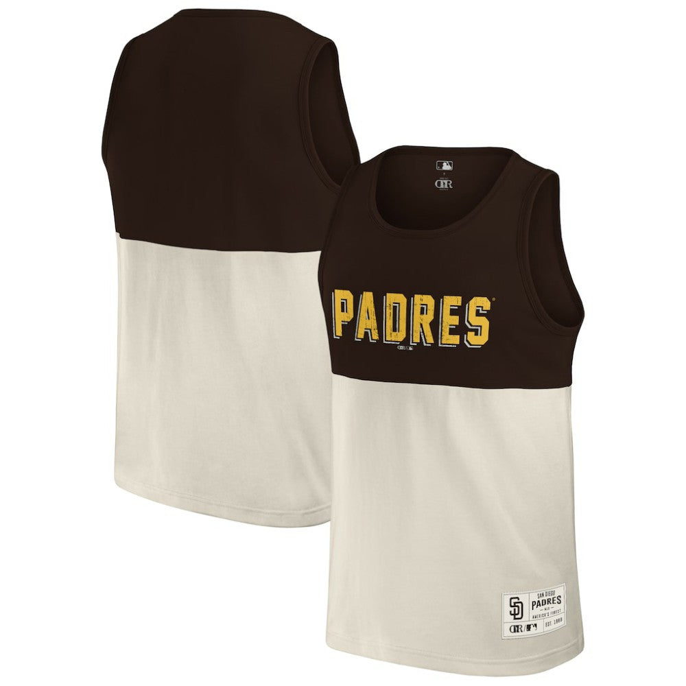 San Diego Padres Darius Rucker Collection by Fanatics Colorblock Tank Top - Brown - Fanatics Sale