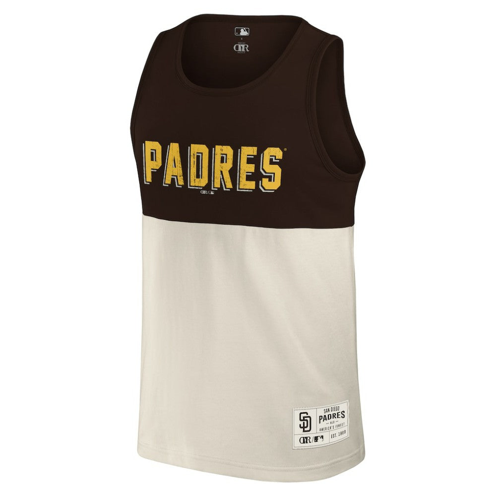 San Diego Padres Darius Rucker Collection by Fanatics Colorblock Tank Top - Brown - Fanatics Sale