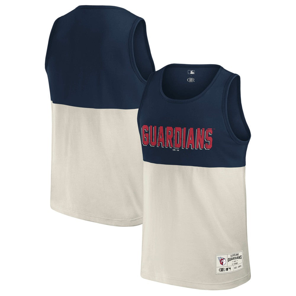 Cleveland Guardians Darius Rucker Collection by Fanatics Colorblock Tank Top - Navy - Fanatics Lifestyle