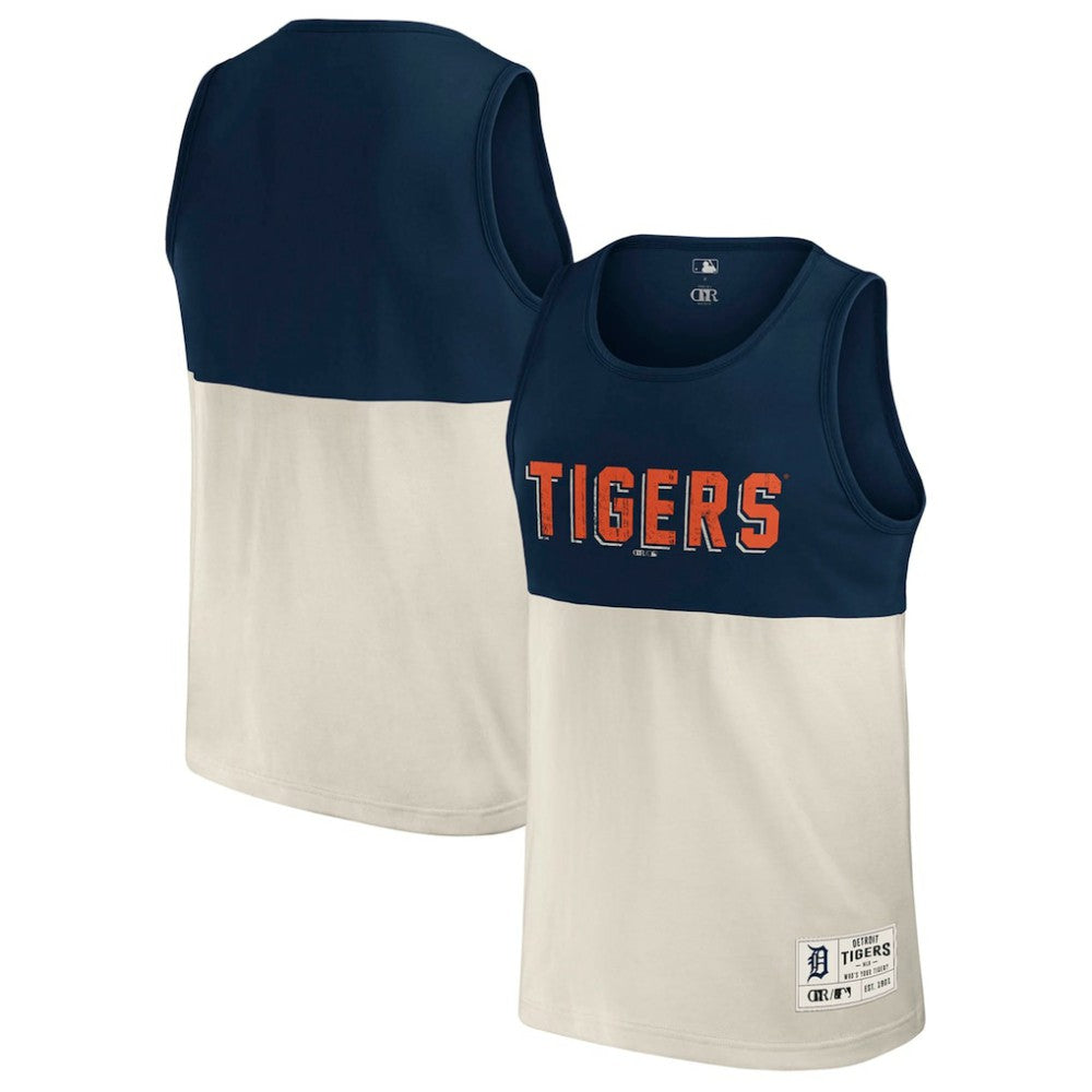Detroit Tigers Darius Rucker Collection by Fanatics Colorblock Tank Top - Navy - Fanatics Lifestyle