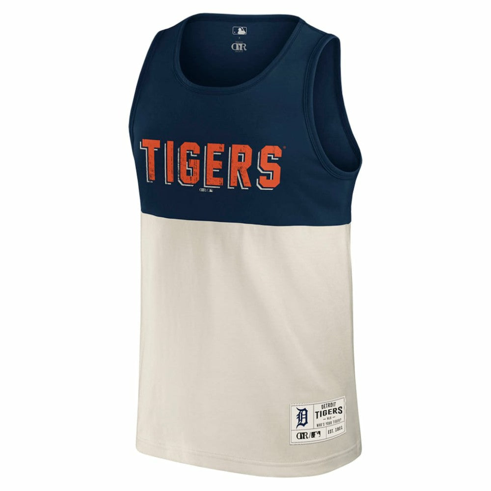 Detroit Tigers Darius Rucker Collection by Fanatics Colorblock Tank Top - Navy - Fanatics Lifestyle