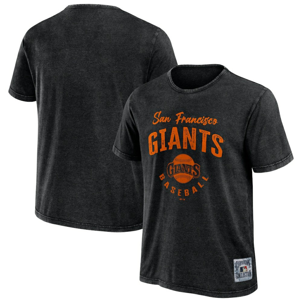 San Francisco Giants Darius Rucker Collection by Fanatics Cooperstown Collection Washed T-Shirt - Black - Fanatics Online