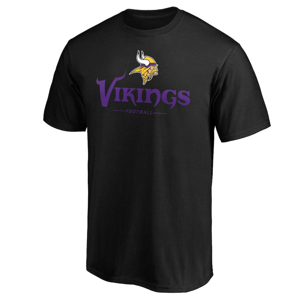 Minnesota Vikings Team Lockup T-Shirt Black