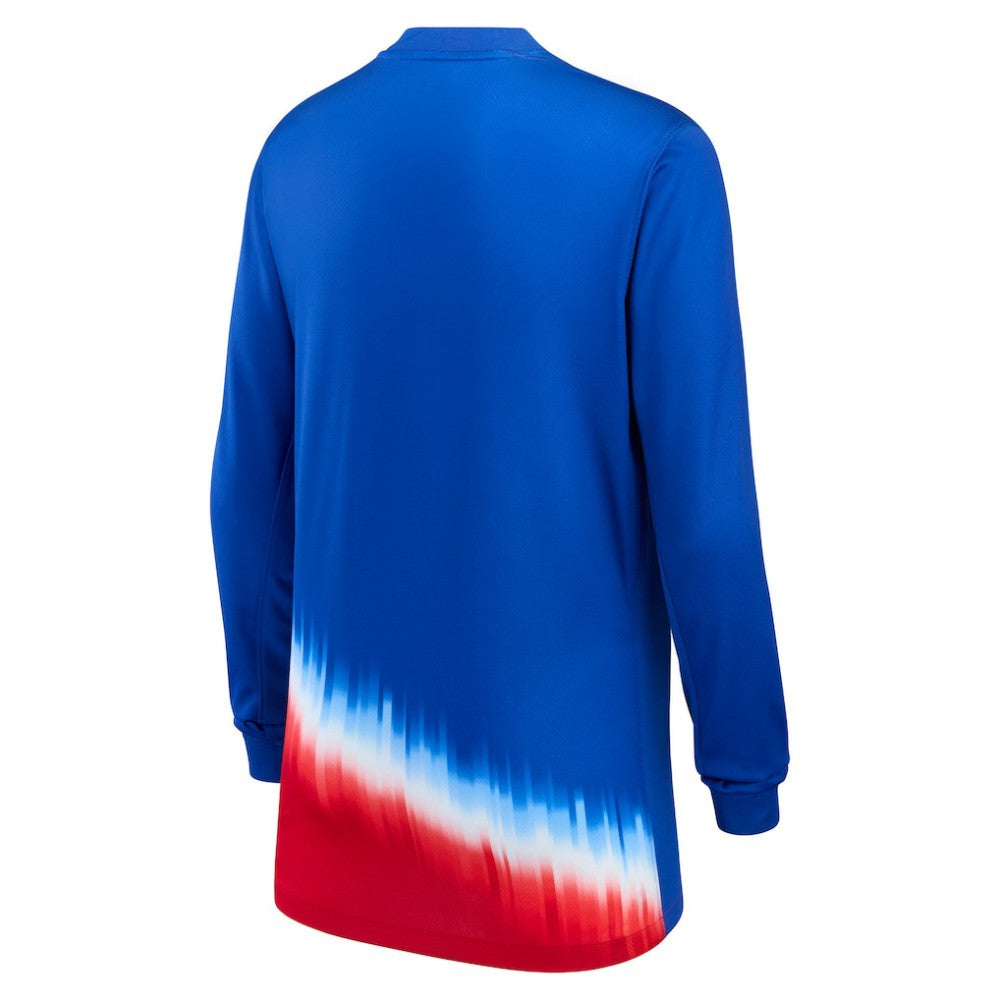 USMNT Youth 2024 Away Replica Long Sleeve Jersey Blue - Nike
