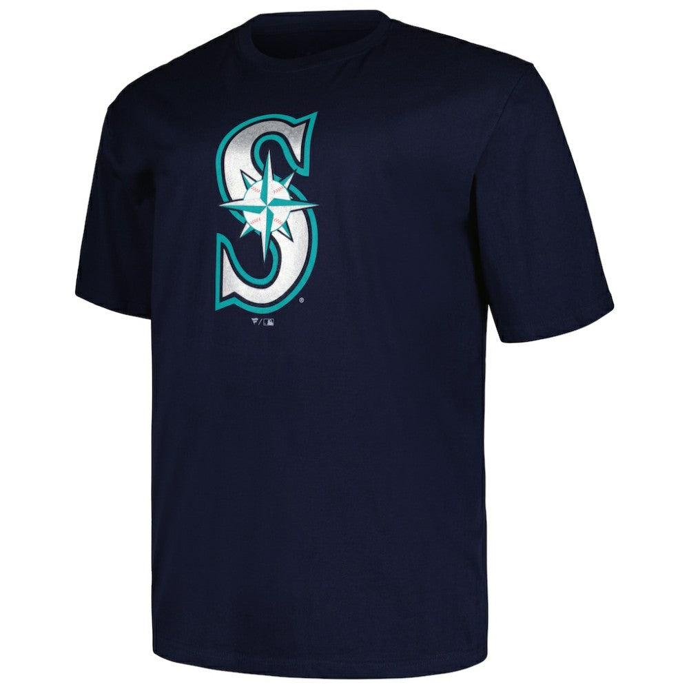 Seattle Mariners Profile Big & Tall #1 Dad T-Shirt - Navy - MLB on Sale