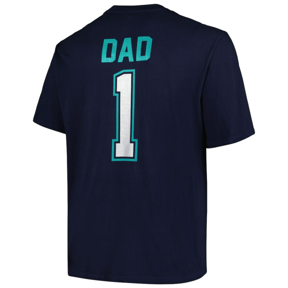 Seattle Mariners Profile Big & Tall #1 Dad T-Shirt - Navy - MLB on Sale