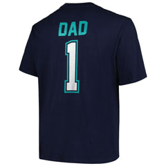 Seattle Mariners Profile Big & Tall #1 Dad T-Shirt - Navy - MLB on Sale