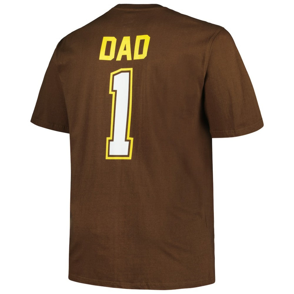San Diego Padres Profile Big & Tall #1 Dad T-Shirt - Brown - MLB Lifestyle