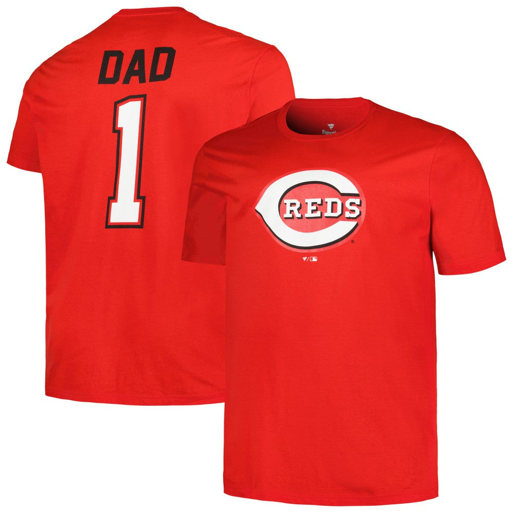 Cincinnati Reds Profile Big & Tall #1 Dad T-Shirt - Red - MLB Sale