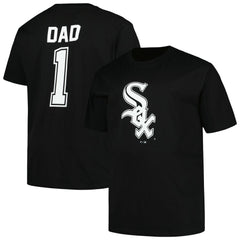 Chicago White Sox Profile Big & Tall #1 Dad T-Shirt - Black - MLB Discount