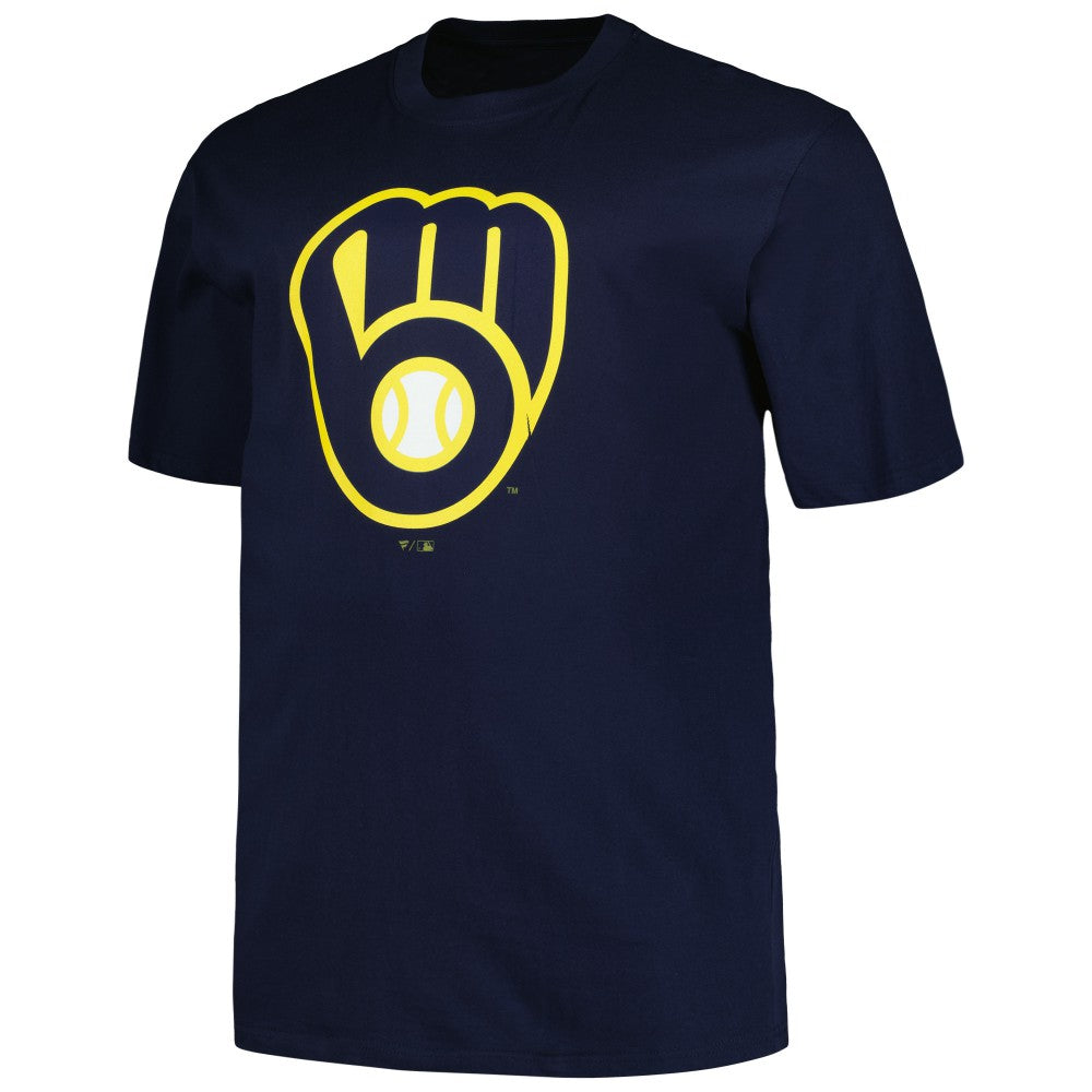 Milwaukee Brewers Profile Big & Tall #1 Dad T-Shirt - Navy - MLB Sale