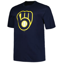 Milwaukee Brewers Profile Big & Tall #1 Dad T-Shirt - Navy - MLB Sale