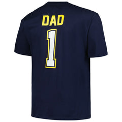 Milwaukee Brewers Profile Big & Tall #1 Dad T-Shirt - Navy - MLB Sale