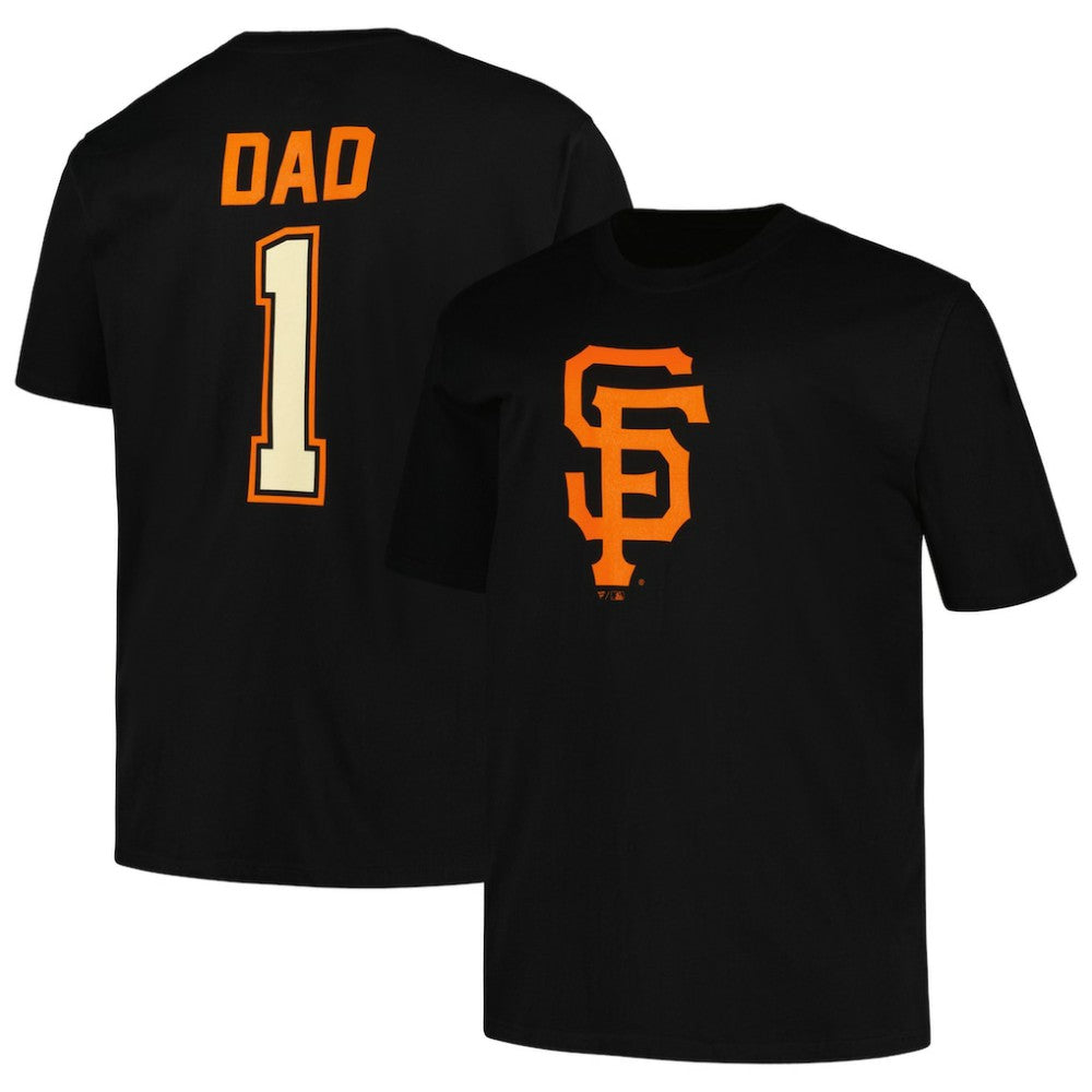 San Francisco Giants Profile Big & Tall #1 Dad T-Shirt - Black - MLB Sale