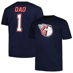 Cleveland Guardians Profile Big & Tall #1 Dad T-Shirt - Navy - MLB on Sale