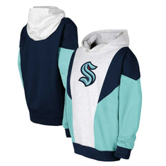 Seattle Kraken Youth Champion League Fleece Pullover Hoodie - Ash/Deep Sea Blue - NHL 201156890