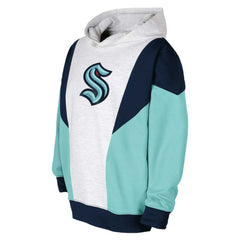 Seattle Kraken Youth Champion League Fleece Pullover Hoodie - Ash/Deep Sea Blue - NHL 201156890