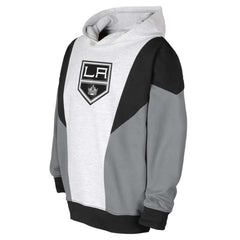 Los Angeles Kings Youth Champion League Fleece Pullover Hoodie - Ash/Black - NHL 201156896