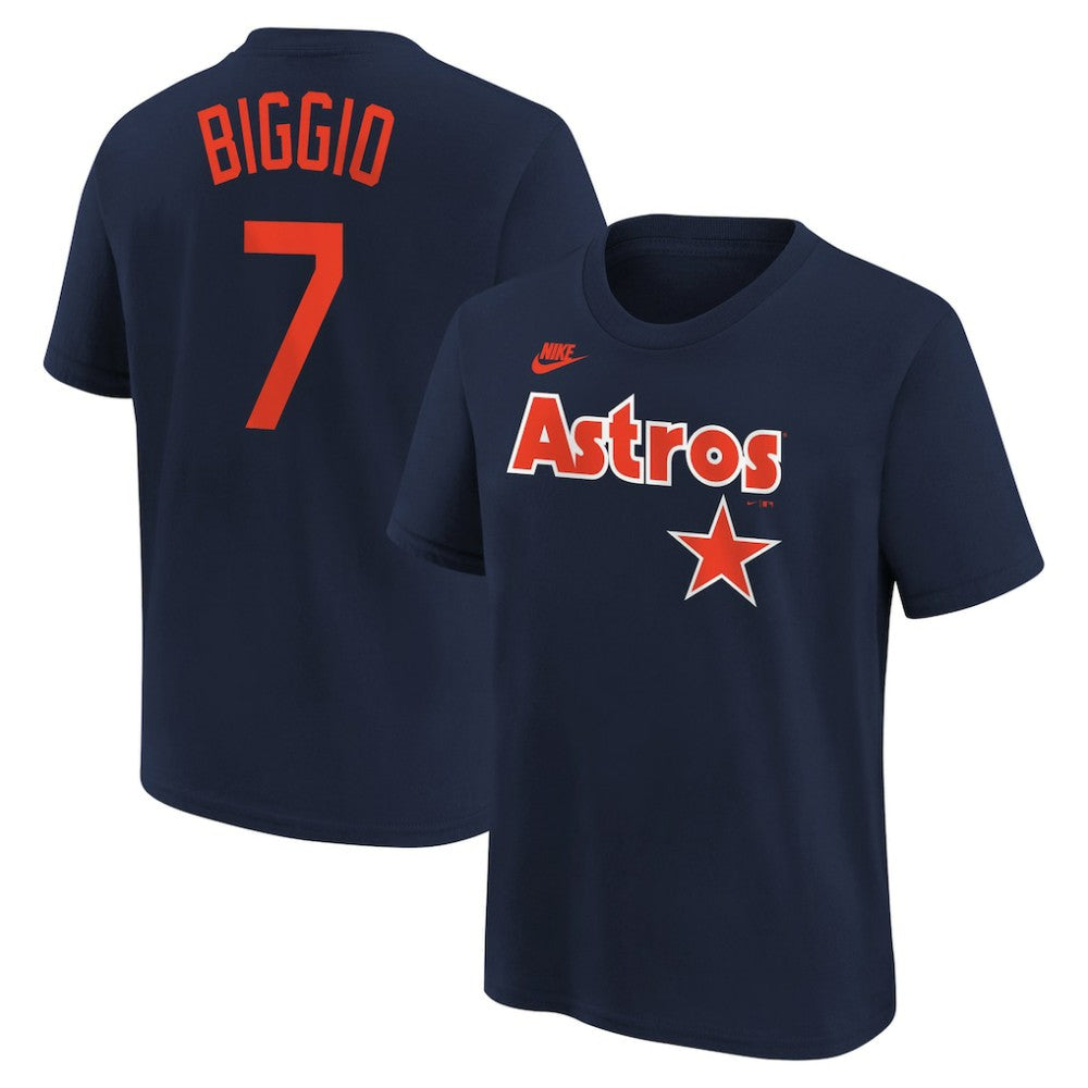 Craig Biggio Houston Astros Nike Youth Cooperstown Collection Name & Number T-Shirt - Navy - Nike Sale