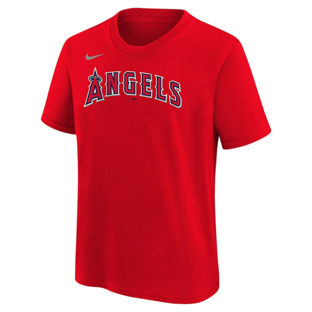 Mike Trout Los Angeles Angels Nike Youth Name & Number T-Shirt - Red - Nike Online
